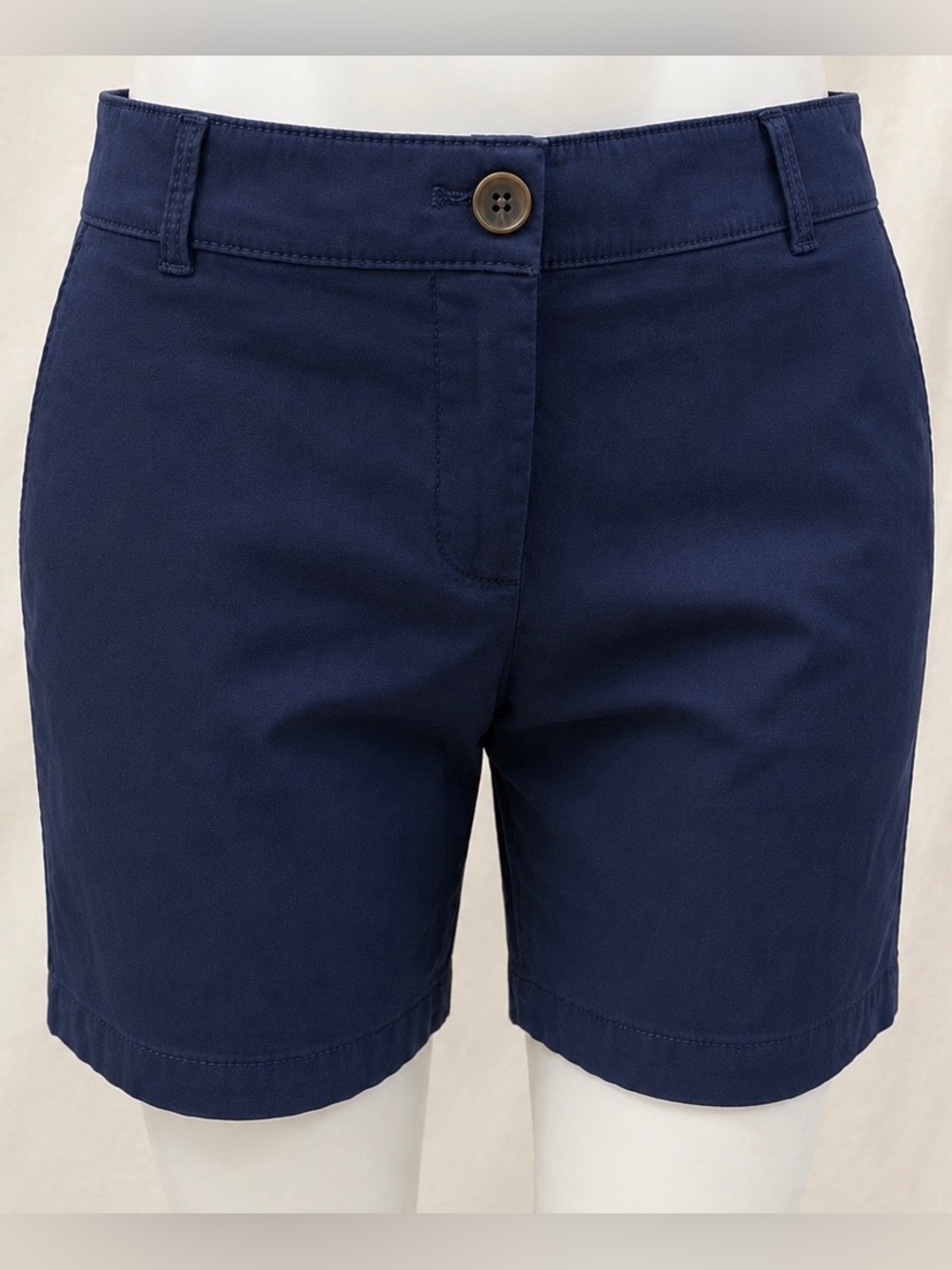 Talbots The Weekend Short Navy Stretch Chino Shorts Size 4